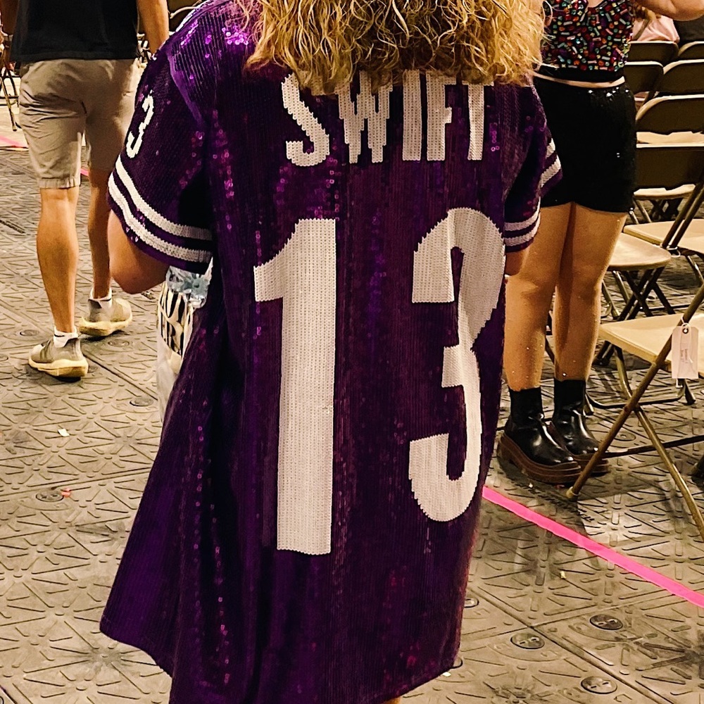 Taylor Swift sequin 13 Jersey Custom
